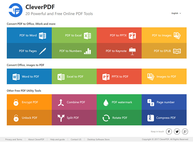 CleverPDF Offers 20 Free Online PDF Tools