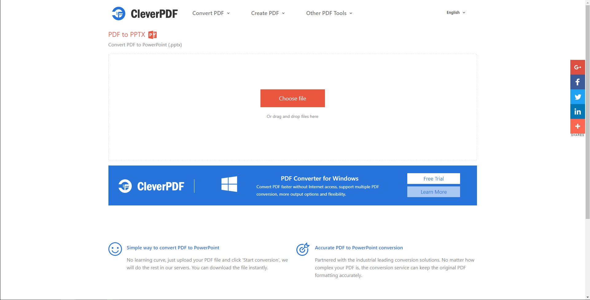 Convert Pdf To Ppt Online Free Cleverpdf Com