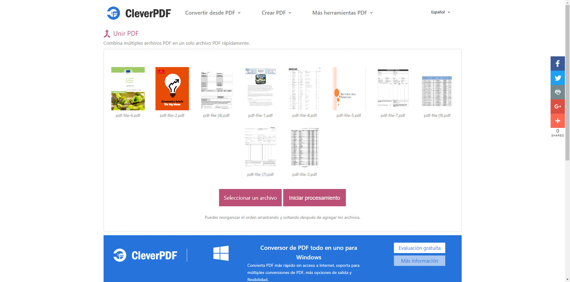 Unir Pdf Combina Archivos Pdf En Linea 100 Gratuito