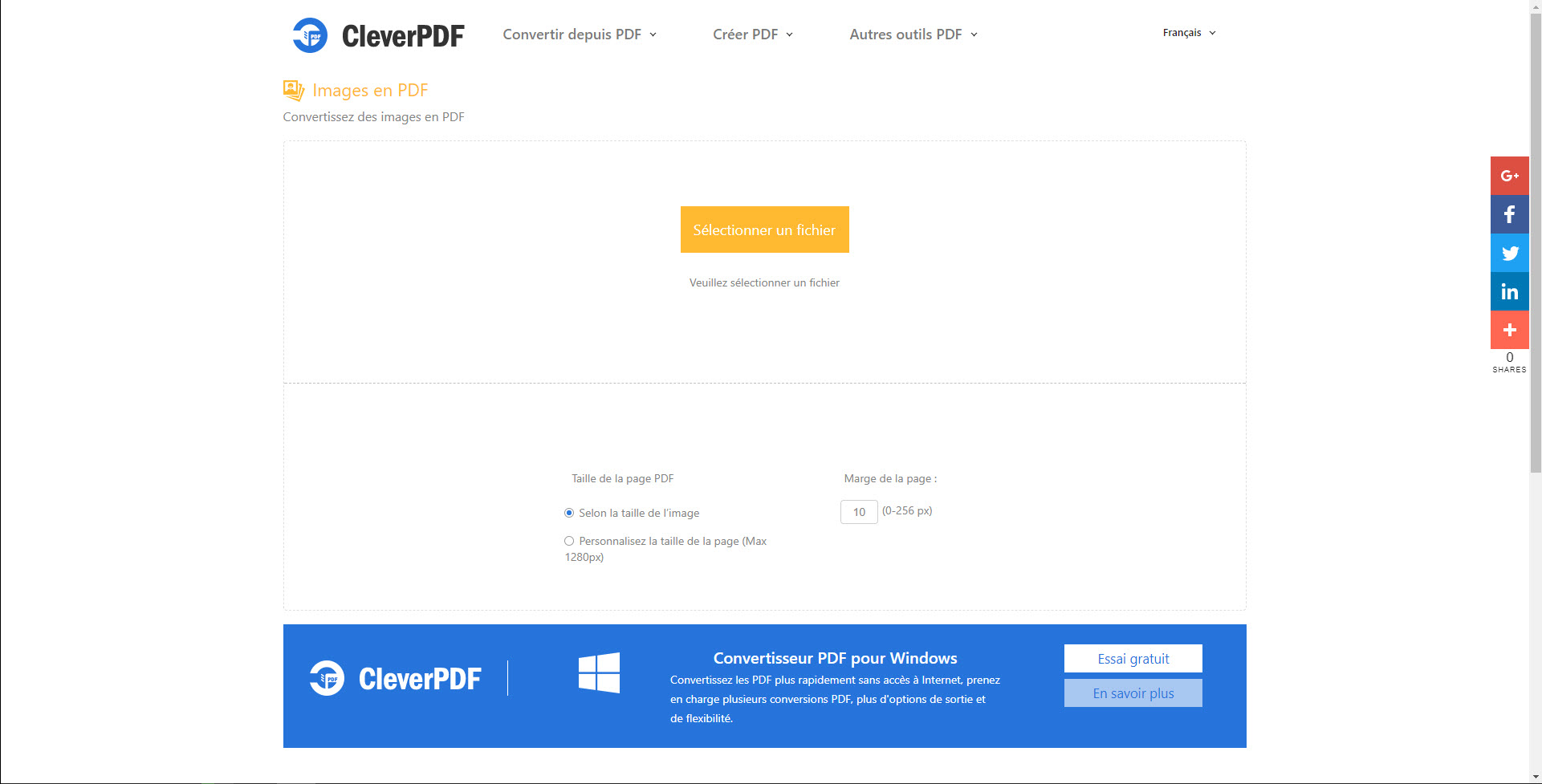 Convertisseur images en pdf gratuit en ligne cleverpdf