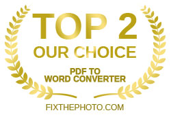 Top 2 PDF to Word award