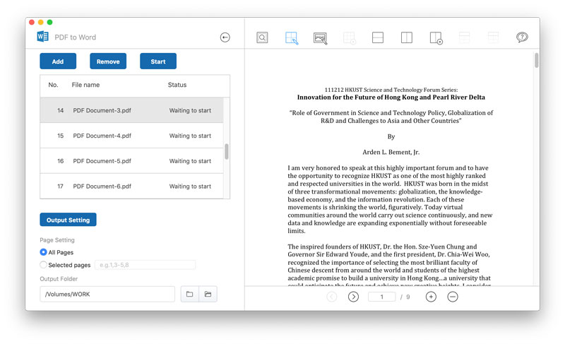 convert pdf to word on mac